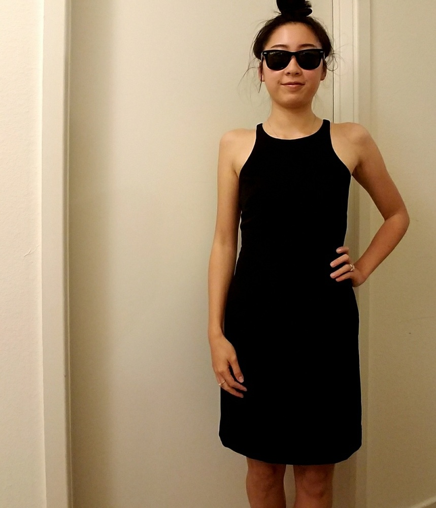 J Crew, 00 Black Sheath Dress